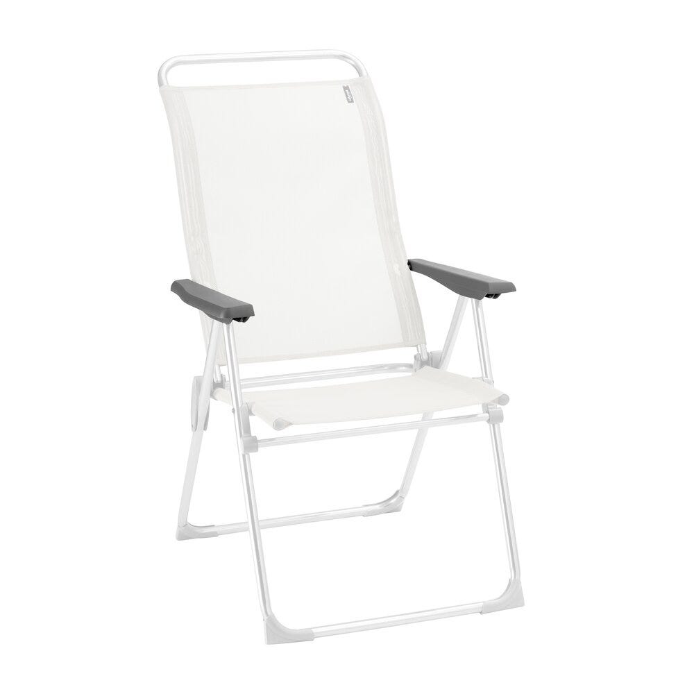 Accoudoirs Fauteuil (x2) - Alu Cham - Polymère - Gris Titane