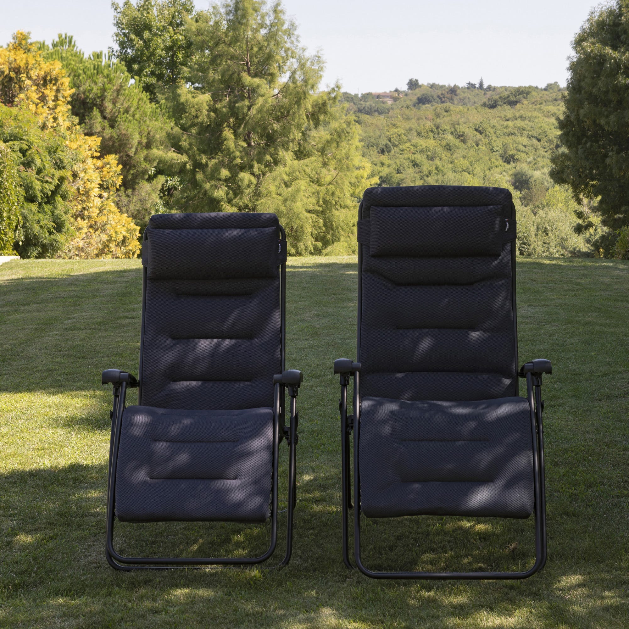 Fauteuil Relax matelassé Zéro Gravité - Rsx Clip - AirComfort® - Noir Acier